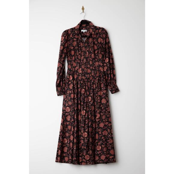 Derek Lam 10 Crosby x RTR Collared Floral Midi Floral Print Dress - Picture 4 of 10